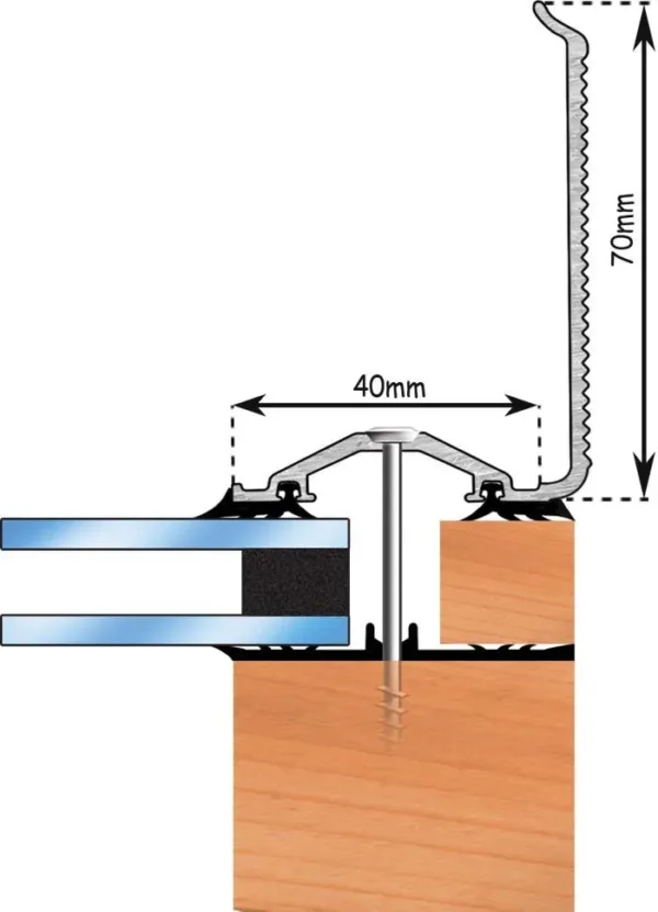 Exitex White Capex 40 Wall Flashing Profile 3000mm