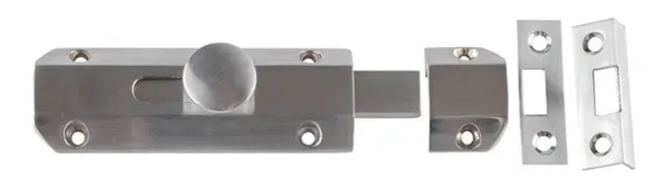 Frelan Burlington 102mm Architectural Slide Door Bolt Satin Nickel