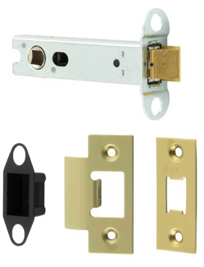 Jedo 102mm Heavy Duty Tubular Mortice Latch Satin Brass