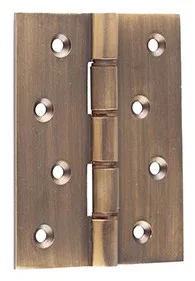 Frelan Burlington 102mm x 76mm Double Phosphor Bronze Washered Hinge Antique Brass