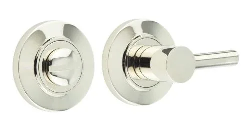 Frelan Burlington Bathroom Easy Turn & Release Chamfered Rose Polished Nickel