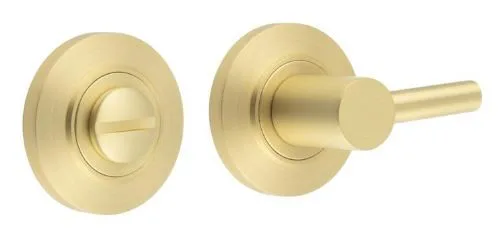 Frelan Burlington Bathroom Easy Turn & Release Chamfered Rose Satin Brass