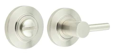 Frelan Burlington Bathroom Easy Turn & Release Chamfered Rose Satin Nickel