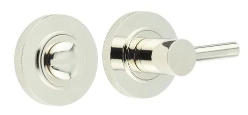 Frelan Burlington Bathroom Easy Turn & Release Knurled Rose Polished Nickel