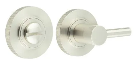 Frelan Burlington Bathroom Easy Turn & Release Knurled Rose Satin Nickel