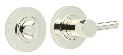 Frelan Burlington Bathroom Easy Turn & Release Plain Rose Polished Nickel