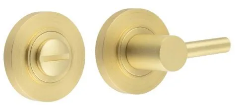 Frelan Burlington Bathroom Easy Turn & Release Plain Rose Satin Brass