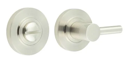 Frelan Burlington Bathroom Easy Turn & Release Plain Rose Satin Nickel