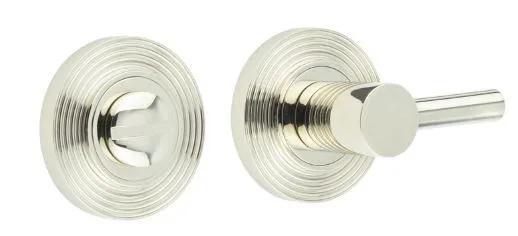 Frelan Burlington Bathroom Easy Turn & Release Reeded Rose Polished Nickel