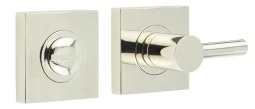 Frelan Burlington Bathroom Easy Turn & Release Square Plain Rose Polished Nickel