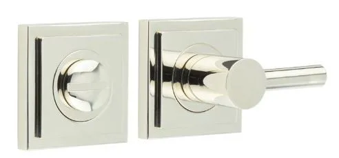 Frelan Burlington Bathroom Easy Turn & Release Square Stepped Rose Polished Nickel