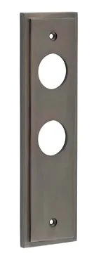 Frelan Burlington Bathroom Lever Backplate Dark Bronze