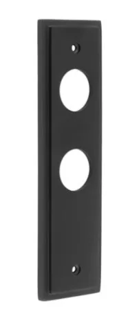 Frelan Burlington Bathroom Lever Backplate Matt Black