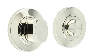 Frelan Burlington Bathroom Turn & Release Chamfered Rose Polished Nickel