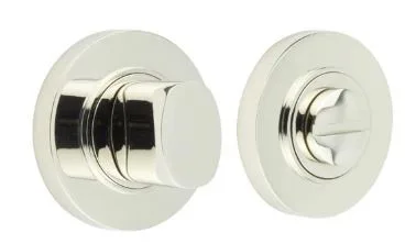 Frelan Burlington Bathroom Turn & Release Plain Rose Polished Nickel