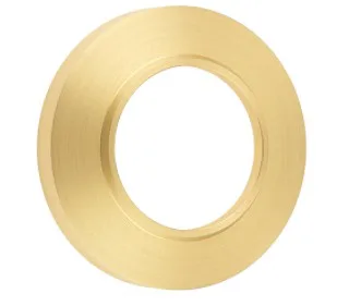 Frelan Burlington Chamfered Outer Rose Satin Brass