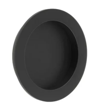 Frelan Burlington Circular Flush Pull Matt Black