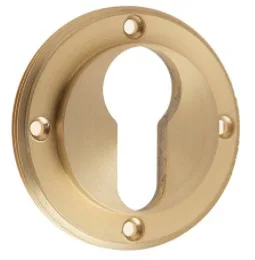 Frelan Burlington Euro Key Escutcheon Satin Brass