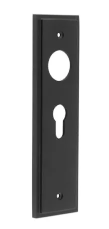 Frelan Burlington Euro Lever Backplate Matt Black