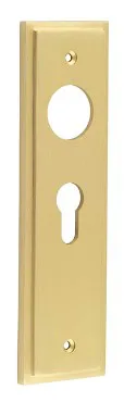 Frelan Burlington Euro Lever Backplate Satin Brass