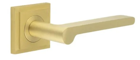 Frelan Burlington Fitzrovia Lever On Stepped Square Rose Satin Brass