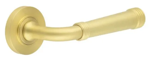 Frelan Burlington Highgate Lever On Plain Rose Satin Brass