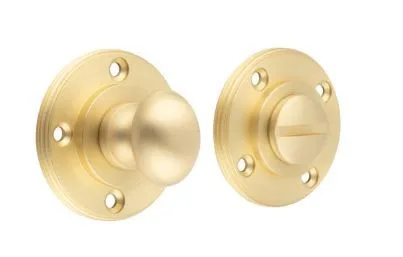 Frelan Burlington Inner Oval Turn and Release Satin Brass