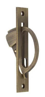 Frelan Burlington Sliding Door Edge Pull Antique Brass