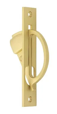 Frelan Burlington Sliding Door Edge Pull Satin Brass