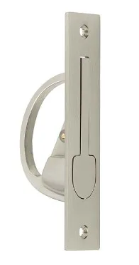 Frelan Burlington Sliding Door Edge Pull Satin Nickel