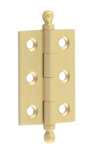 Frelan Hoxton Finial Cabinet Hinge Satin Brass