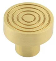 Frelan Hoxton Murray Cabinet knob 30mm Dia. Satin Brass