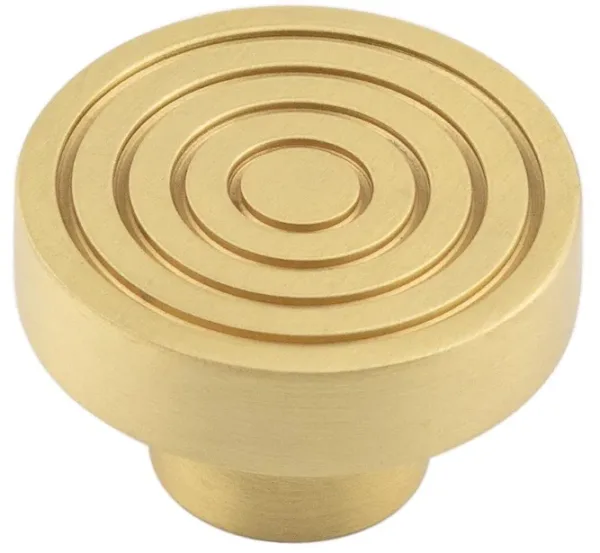 Frelan Hoxton Murray Cabinet knob 40mm Dia. Satin Brass