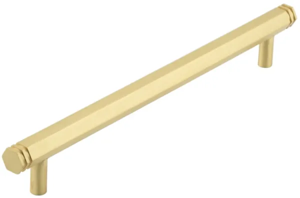 Frelan Hoxton Nile Cabinet Handle 224mm Centres Satin Brass