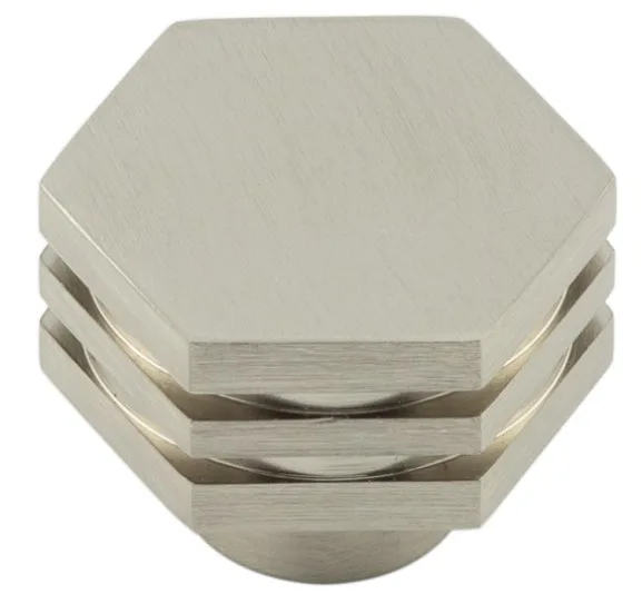 Frelan Hoxton Nile Cabinet knob 30mm Dia. Satin Nickel