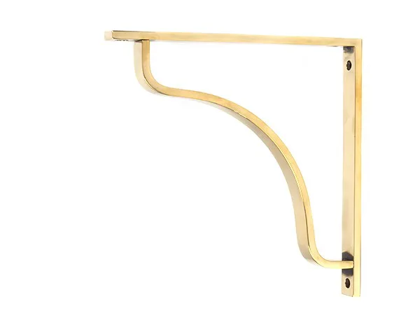 From The Anvil Aged Brass Abingdon Shelf Bracket 200mm x 200mm