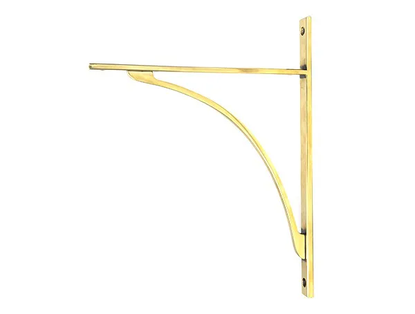 From The Anvil Aged Brass Apperley Shelf Bracket 314mm x 250mm