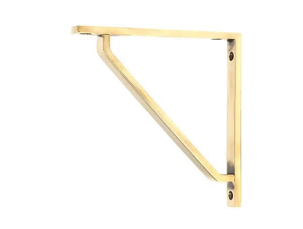 From The Anvil Aged Brass Barton Shelf Bracket 150mm x 150mm