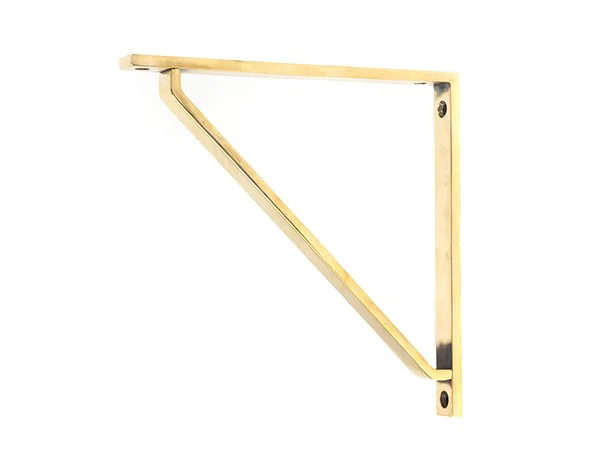 From The Anvil Aged Brass Barton Shelf Bracket 200mm x 200mm