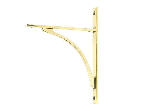 From The Anvil Aged Brass Barton Shelf Bracket 260mm x 200mm