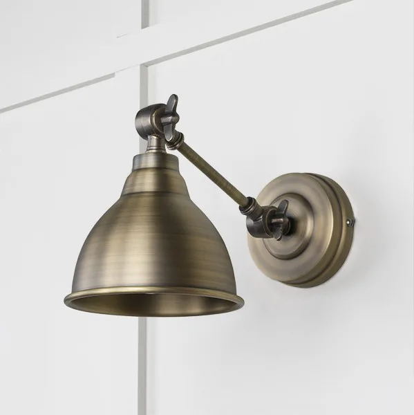 From The Anvil Aged Brass Brindley Wall Light