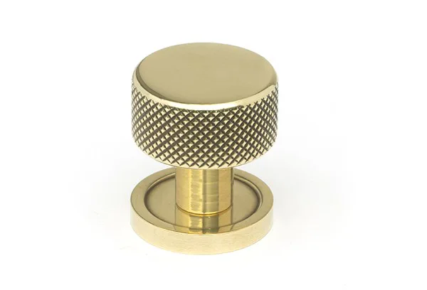 From The Anvil Aged Brass Brompton Cabinet Knob 25mm (Plain)