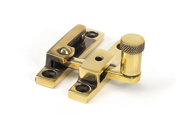 From The Anvil Aged Brass Brompton Quadrant Fastener Narrow