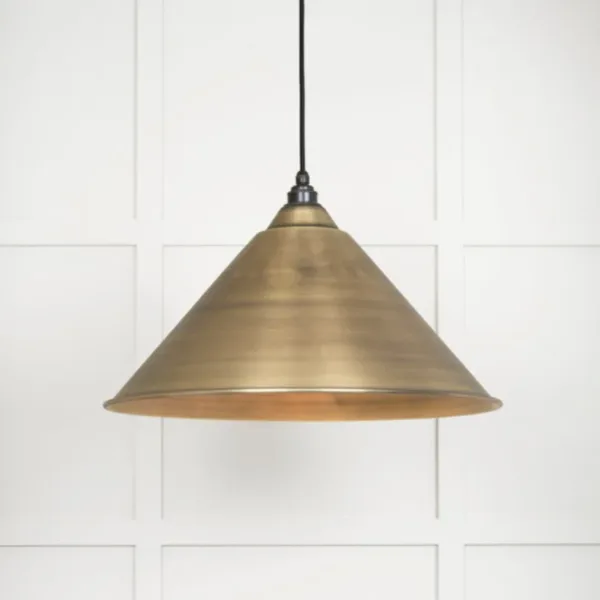 From The Anvil Aged Brass Hockley Pendant