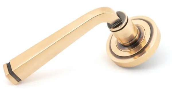 From The Anvil Avon Lever On Art Deco Round Rose Polished Bronze