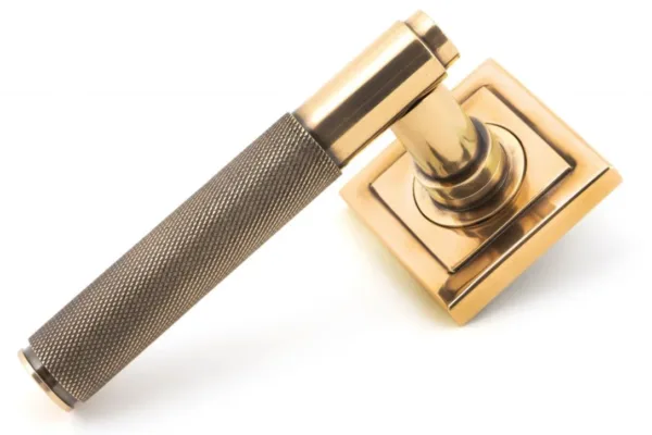 From The Anvil Brompton Unsprung Lever On Square Rose Polished Bronze