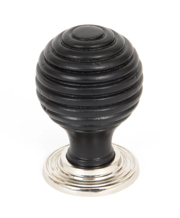 From The Anvil Ebony and PN Beehive Cabinet Knob 35mm