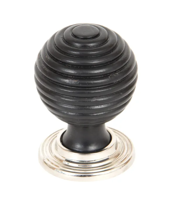 From The Anvil Ebony and PN Beehive Cabinet Knob 38mm