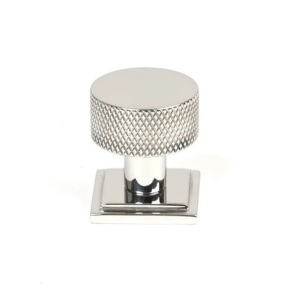 From The Anvil Marine Grade 316 Polished Stainless Steel Brompton Cabinet Knob 25mm (Square)