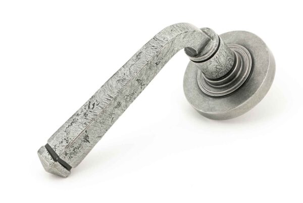 From The Anvil Pewter Avon Round Lever on Rose Set (Plain)